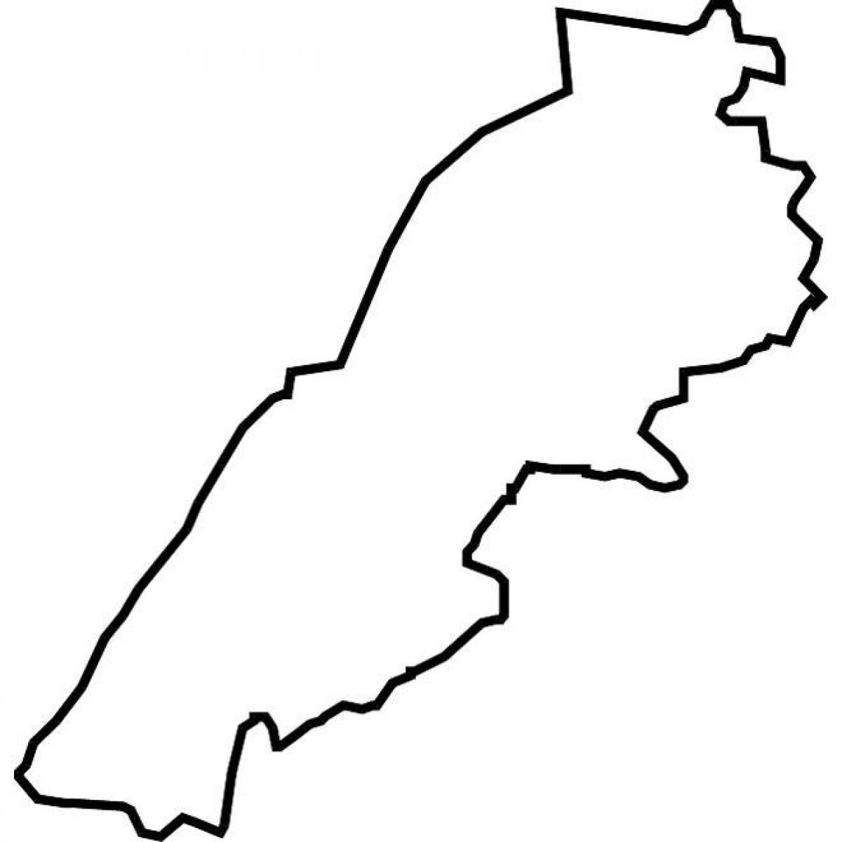რუკა ლიბანის ვექტორული რუკა