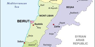 რუკა ლიბანის პოლიტიკური